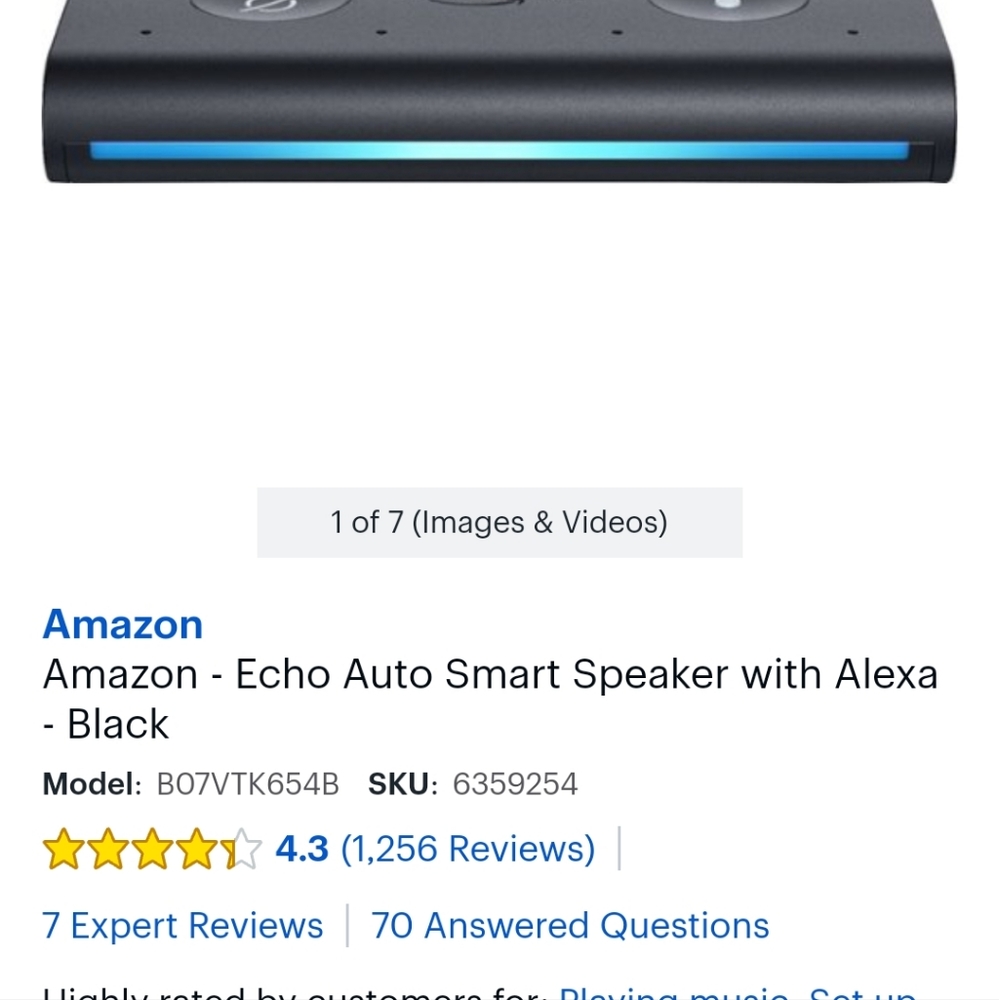 Amazon Alexa Echo AUTO